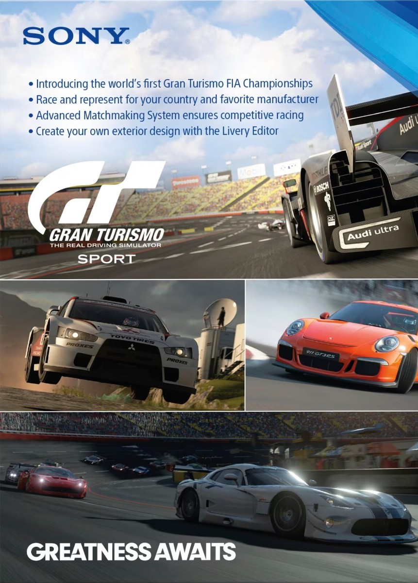 Gran Turismo Sport (PS4 PS VR) New | eBay