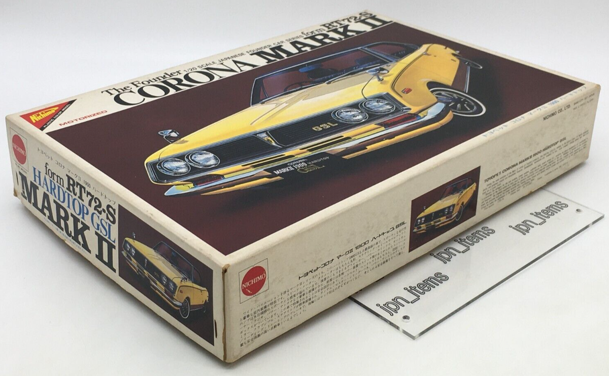 Nichimo 1/20 Toyota Corona Mark II 1900 Hardtop RT72-S Vintage Kit