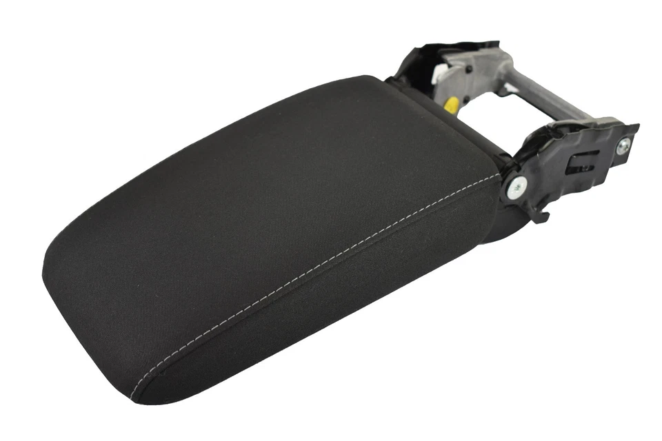 Volkswagen Golf GTI 2010-2014 consola central tapa reposabrazos de tela negra OEM Foto 4 de 4