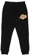 FISLL NBA Men's Los Angeles Lakers Solid Fleece Jogger, Black