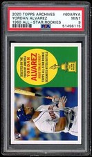 Yordan Alvarez Rookie 2020 Topps Archives 1960 All-Star Rookies #60AR-YA PSA 9