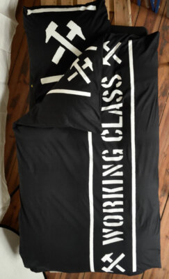 bed linen Working Class Bettwäsche mit Reißverschluss Renforcé 135x200/ 80x80