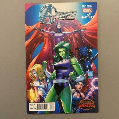 A-FORCE 1 HASTINGS VARIANT 1ST CAMEO APPEARANCE SINGULARITY (2015 MARVEL COMICS)