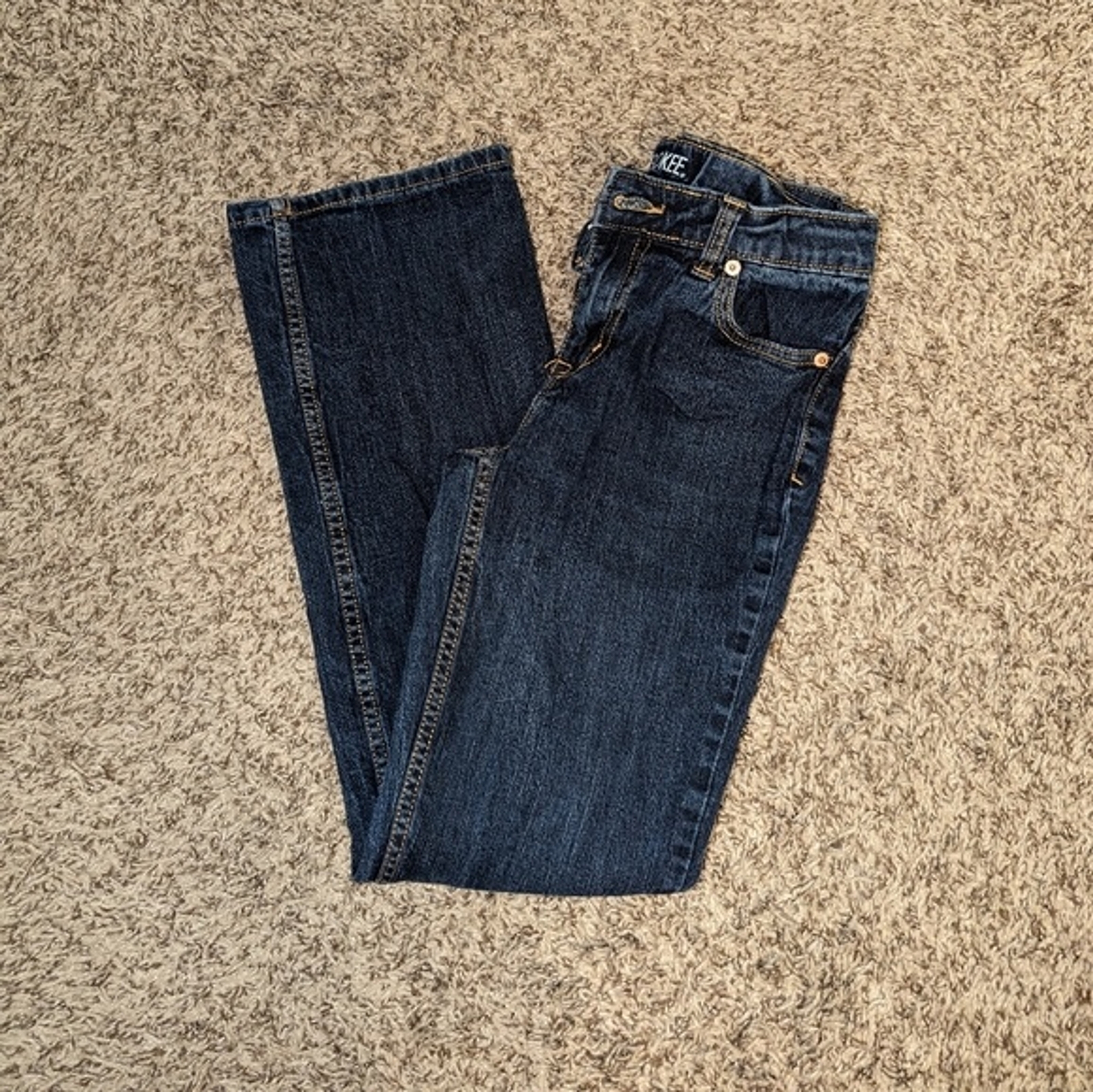 Cherokee kids jeans boot cut size 14 with adjustable waist