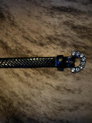 Kenneth Jay Lane Genuine Snake Skin Unisex Belt | eBay display picture 2