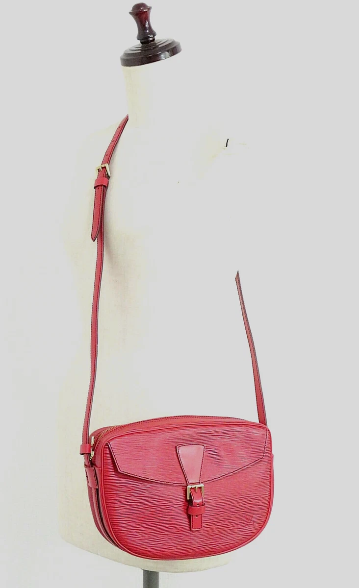 LOUIS VUITTON Red Calfskin Mini Embossed PM Loop M22594 Shoulder Crossbody  Bag