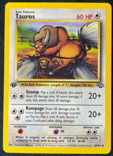 Pokémon TCG 1999 Tauros Jungle 47/64 1st Edition WotC Lightly Played LP+