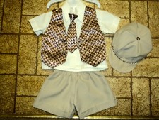 5 pièces été garçon. Costume par Vangogh. Taille 6 Mos. BELLE !