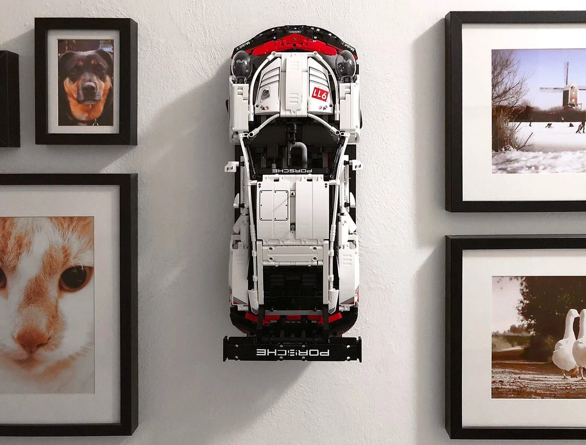 UPGRADE Wall Mount LEGO Technic Porsche 911 RSR 42096 Display Mount Bracket