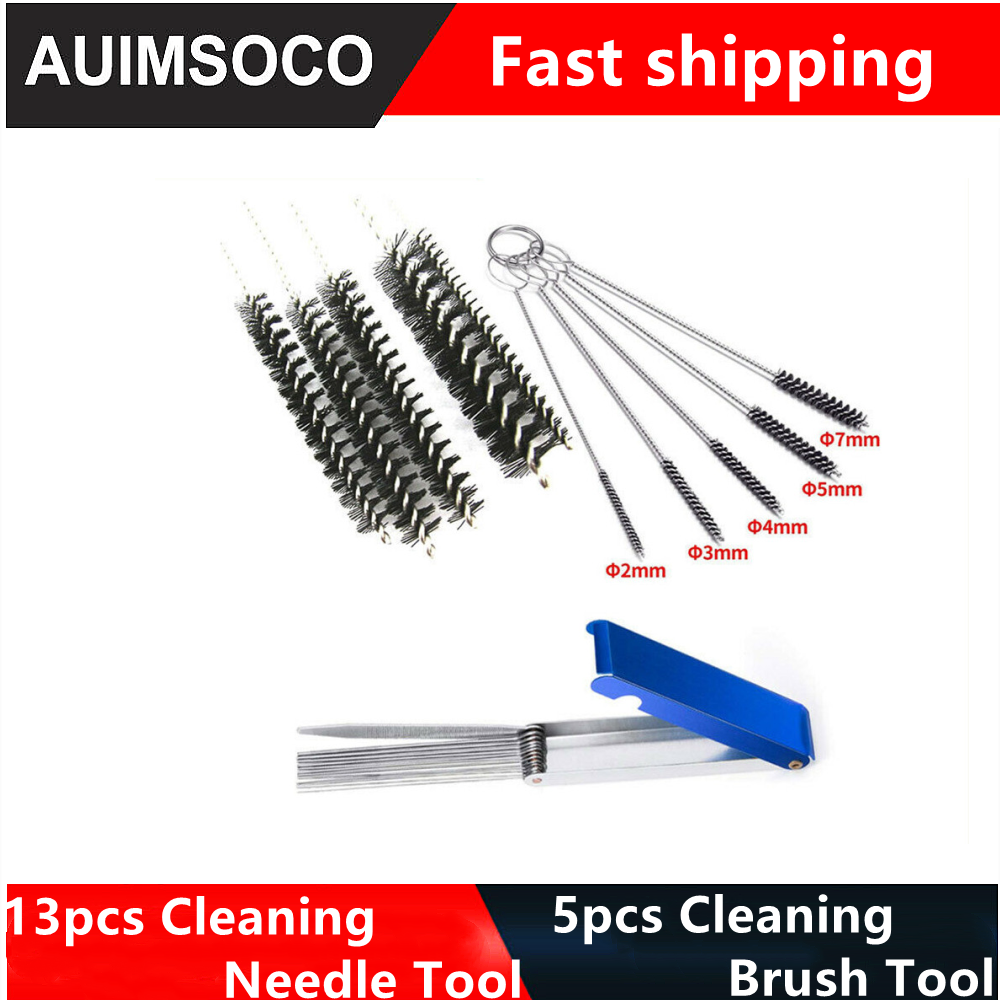 Motorcycle Carburetor Brush Carb Cleaning Kit ATV Dirt Jet Bong Cleaner