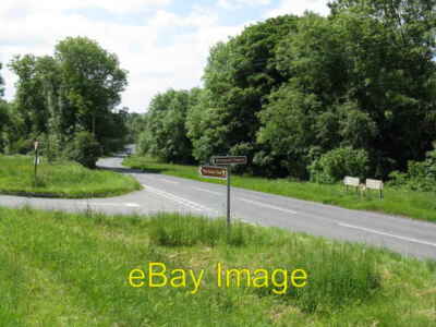 Photo 6x4 Bromyard Downs road top junction Looking down the B4203 toward  c2008