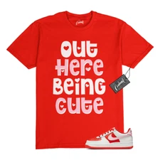 Air Force 1 Valentine's Day Pink Foam Low T Shirt Match OHBC