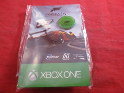 Forza 5 Xbox One Console Midnight Madness 2013 Promo Pin & Lanyard Set *NEW*