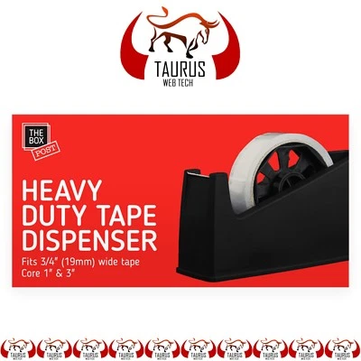 New Desktop Office HEAVY DUTY TAPE DISPENSER Sellotape Cellotape Pack Holder UK
