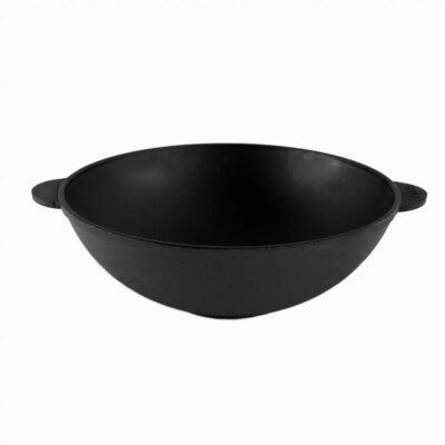 CAST IRON PAN WOK, 4.7 L