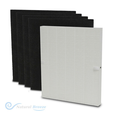 True HEPA + 4 Activated Carbon Filters for Winnix 115115 Replaces Filter A NB101
