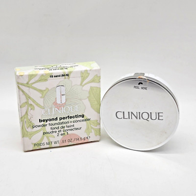Clinique Beyond Perfecting Powder Foundation + Concealer 18 Sand (M-N) 0.51 oz