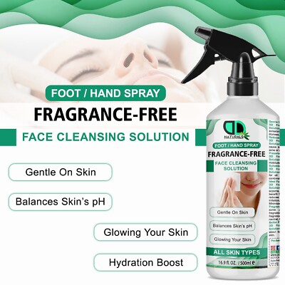 Duftfreie Gesichtsreinigungslösung & Fuß/Hand - sanfte, strahlende Haut UK