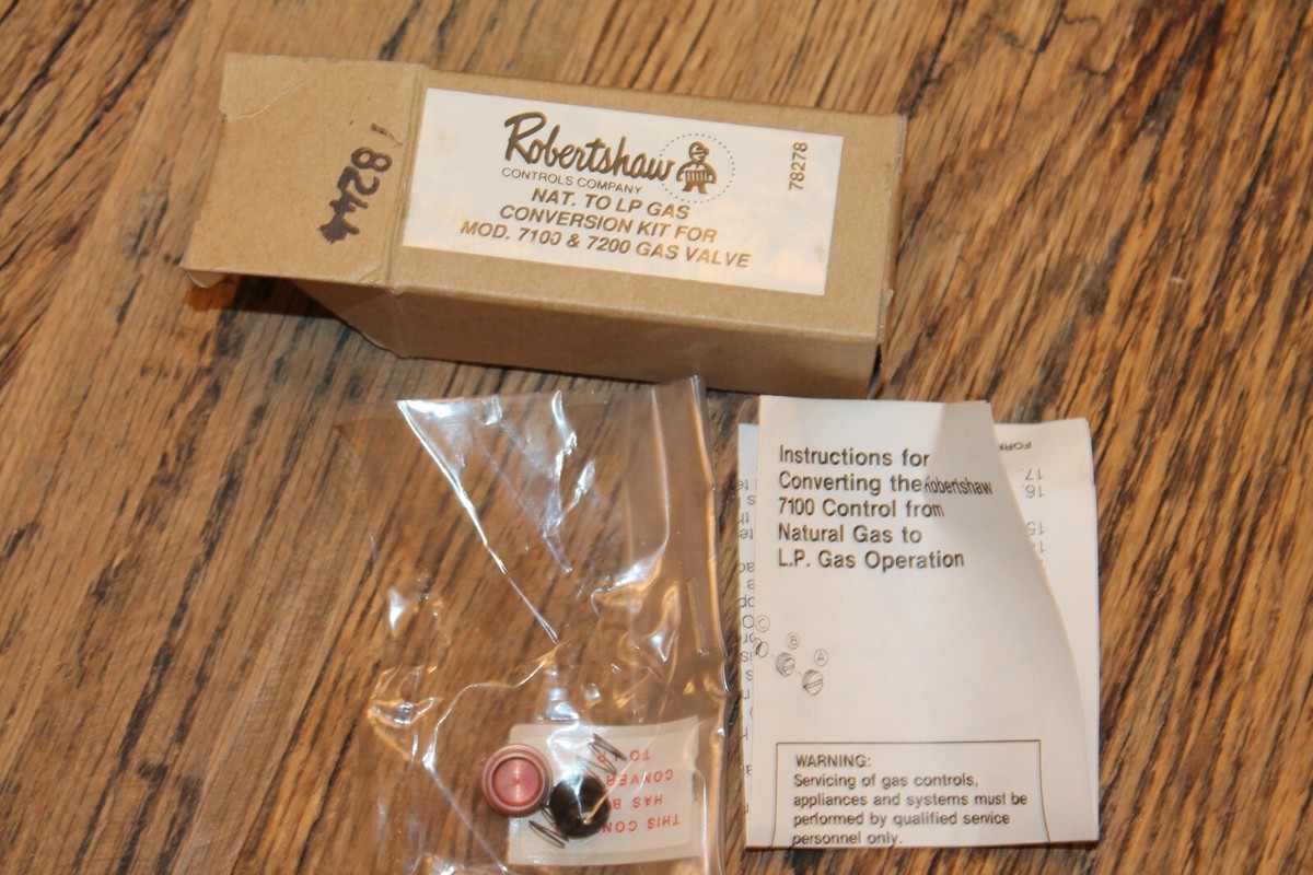 Robertshaw Conversion Kit 78245 - Convert 7100/7200 Gas Controls From Natural Gas To LP