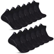 Mens Ankle Trainer Socks Cushioned Sports Compression Arch Breathable Mesh