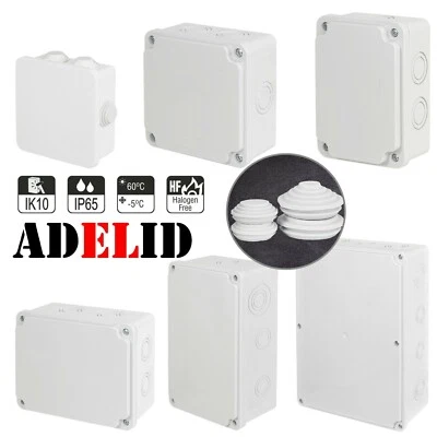 ADELID® Abzweigkasten Verteilerkasten Abzweigdose Verteilerdose IP65 Aufputz Feuchtraum