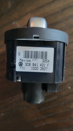 2010 VW JETTA TIGUAN HEAD LIGHT LAMP SWITCH 3C8 941 431 F OEM 11 12 13 15 17 18 - Picture 3 of 3