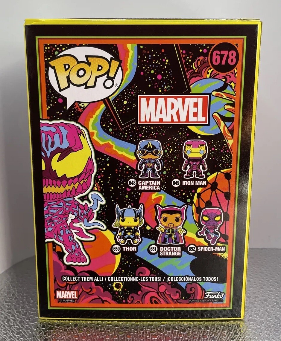 【海外限定版】MARVEL カーネイジ ネオンブラックライト Funko 海外限定版】MARVEL カーネイジ ネオンブラックライト Funko