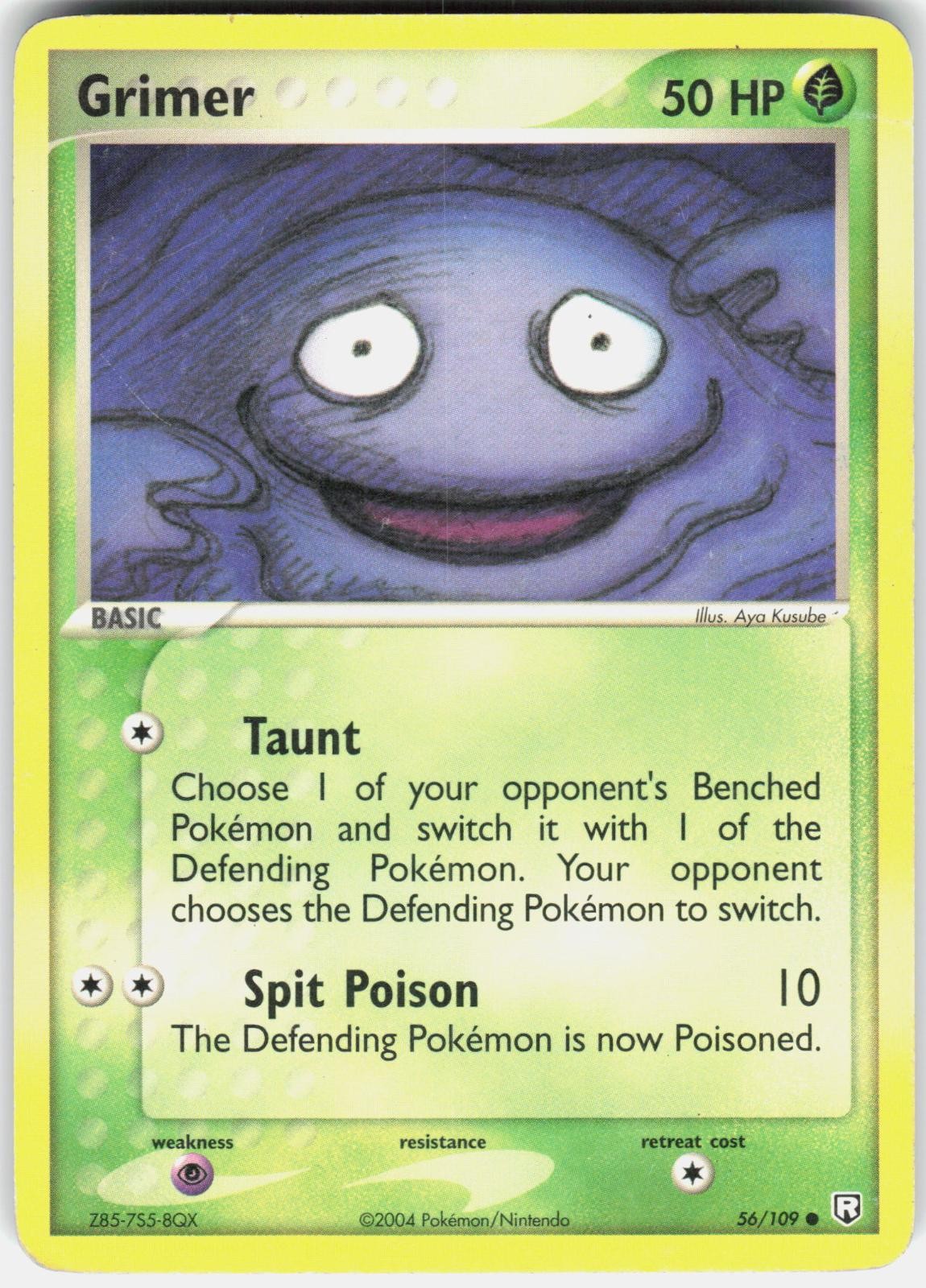 Grimer 56/109 Common Team Rocket Returns Pokemon Moderately Played