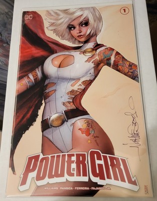 Power Girl #1 SIGNED by Nathan Szerdy Trade Tattoo Exclusive DC Comics W/  COA
