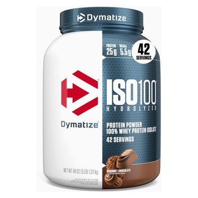 Dymatize ISO100 Whey Isolate Protein Powder 3lb Chocolate