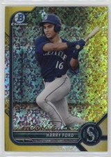 2022 Bowman Chrome Prospects Yellow Mini-Diamond Refractor 9/75 Harry Ford uk2