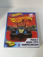 Hot Wheels 48-Piece Interlocking Cardboard Jigsaw Puzzle Cars  Vehicles