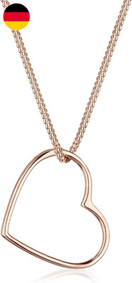 Elli Halskette Damen Herz Anhänger Filigran in 925 Sterling Silber