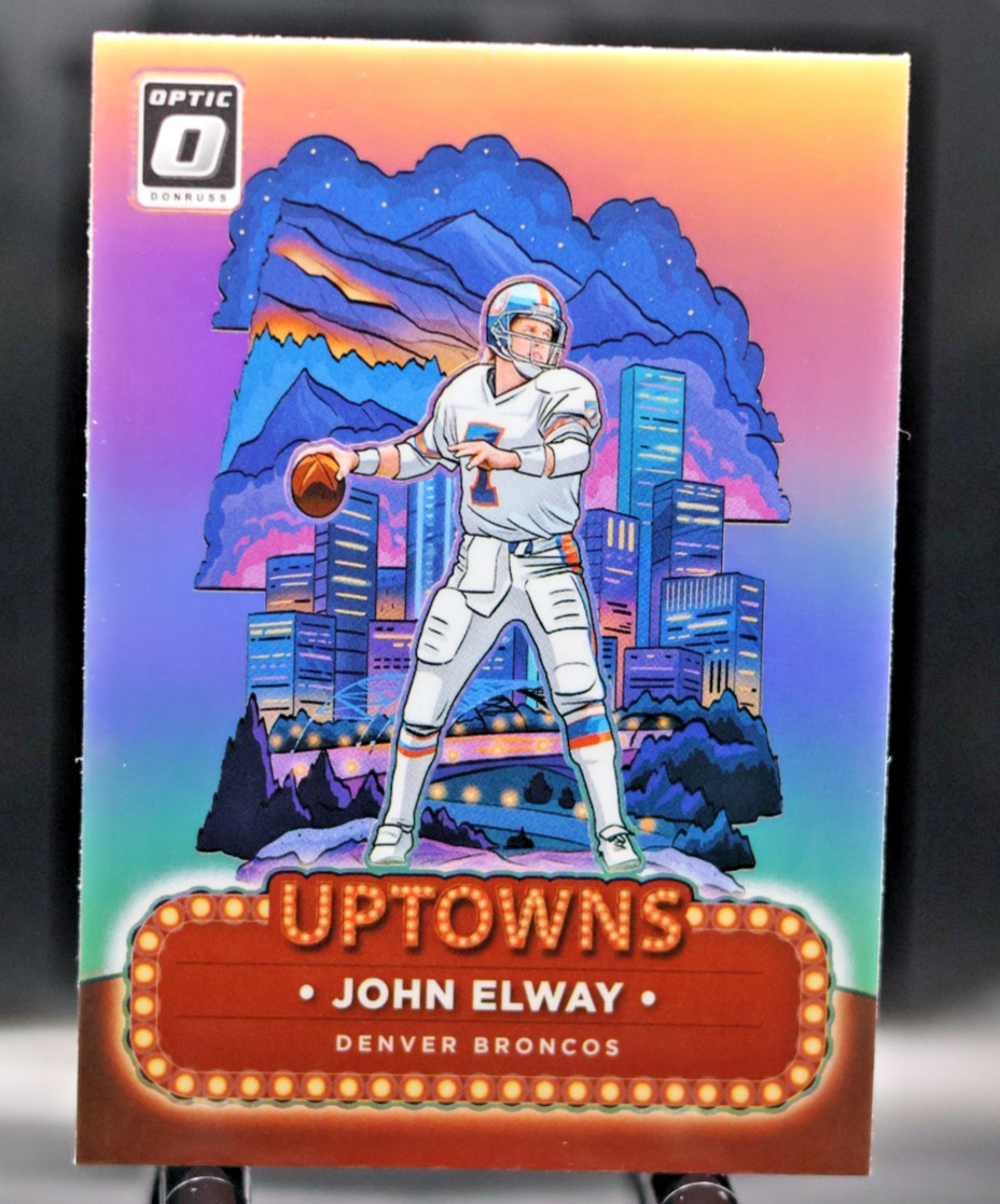 2024 Panini Donruss Optic Uptowns John Elway #23 Denver Broncos Clean Card
