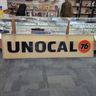 Vintage Unocal Union 76 Gas Station Sign 97"x25.5" Embossed Lettering & Logo