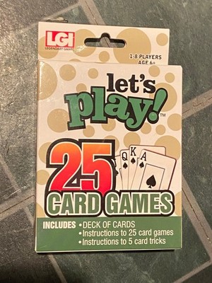 Let's Play! 25 Card Games *NEW/Open Box* i2