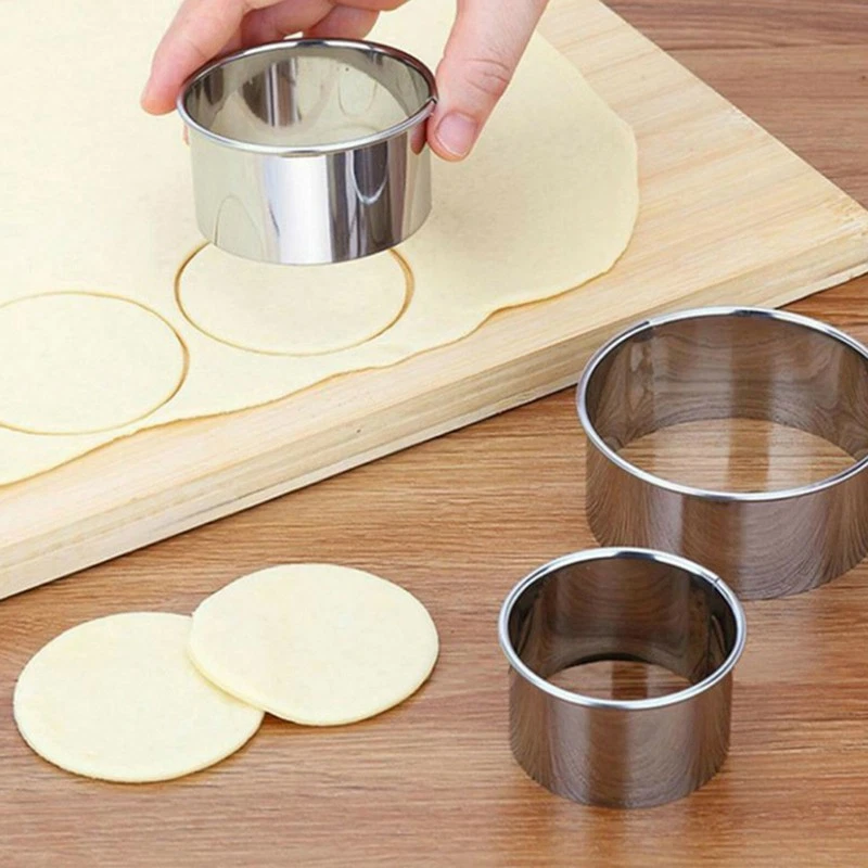 5er Set Runde Kreisform Ausstecher Keks DIY Backen Gebäck 3,5/4,5/5/6/7DFTSWS-y - Bild 2 von 4