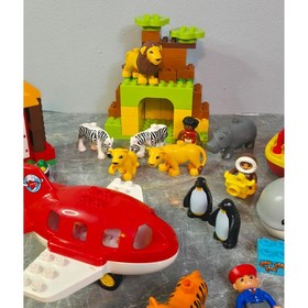 Lego Duplo 10805 Around the World Complete Set Animals Airplane Boat Figures