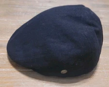 EPOCH HAT 100% WOOL Black NEWSBOY CABBIE FLAT CAP  SIZE MEDIUM Ivy 