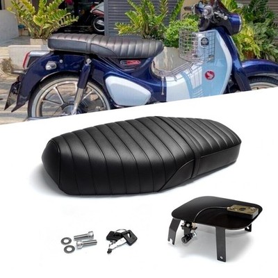 Replacement Seat Cushion Long Double Dual Black Fit Honda Super Cub C125 2018-23