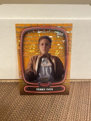 2025 Topps Stranger Things High Tek Terry Ives Orange Numbered 5/25