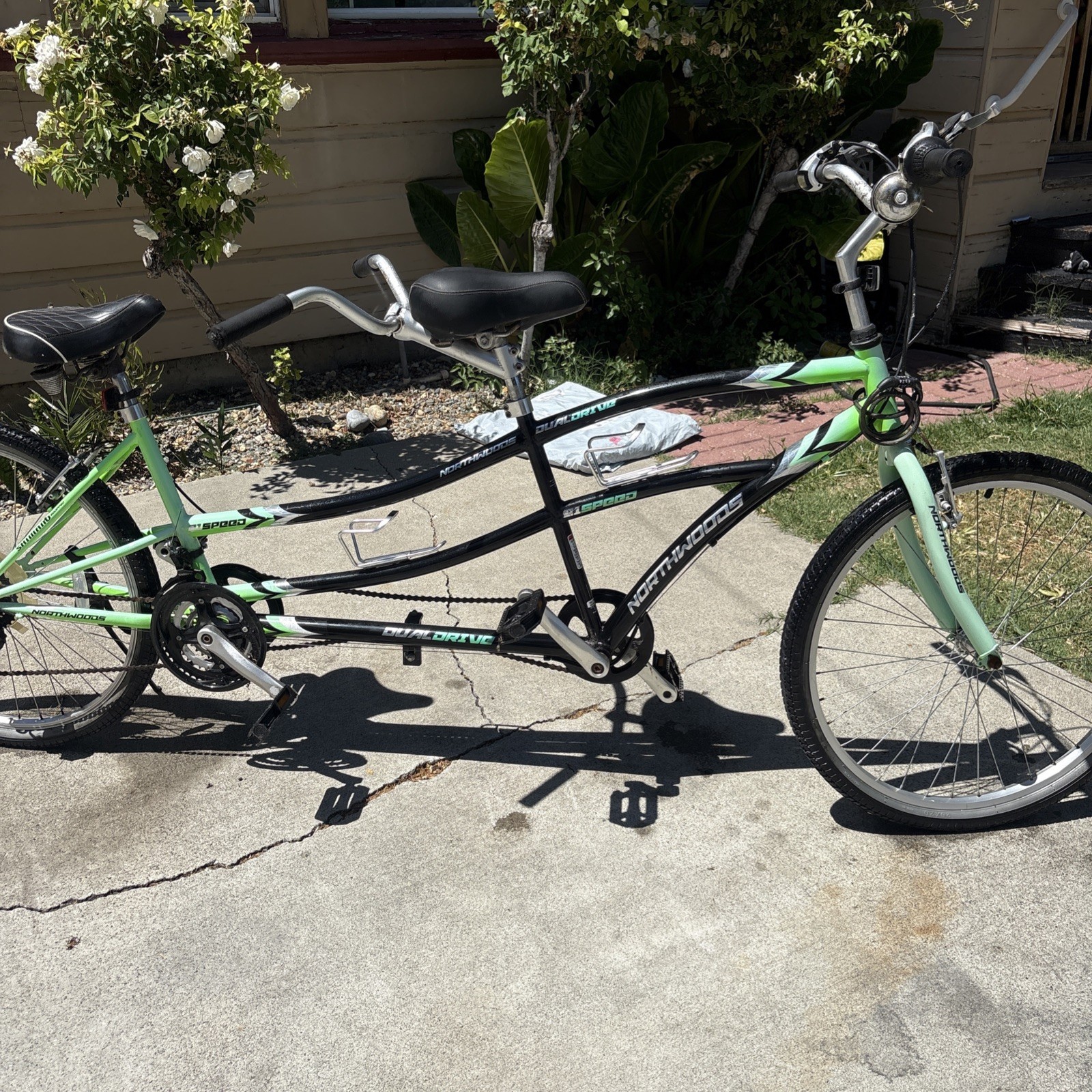 (Used) Kent Northwoods Dual Drive Tandem Bicycle - Green (295.00 USD)