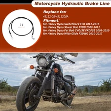 56In Hydraulic Front Brake Line Kit for Harley Dyna Switchback No.45112-08 Black