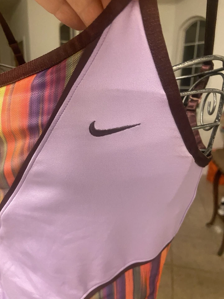 Vestido Tenis NIKE Lavanda Arco Iris Malla Superposición Maria Sharapova Pickleball Y2K S Foto 4 de 4