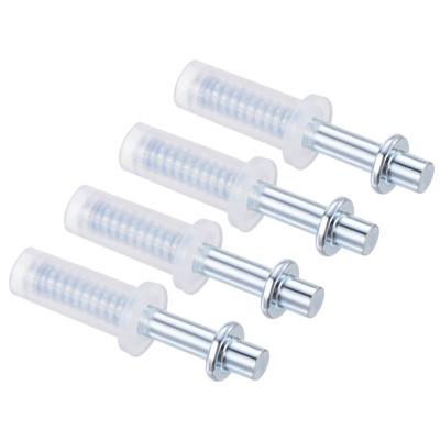 Bifold-Türbeschlag, 4er-Pack Bi-Fold-Tür-Top-Pivot, Reparaturteil-Set, Silber