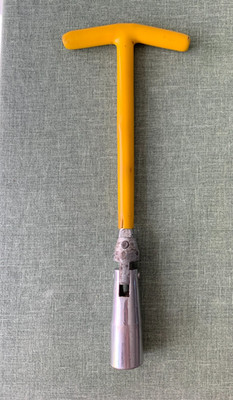 Zündkerzenschlüssel 16 mm Nuss mit Gelenk T-Griff Kerzenschlüssel Steckschlüssel