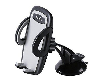 Car Phone Holder, Gearliv Car Dashboard Holder, Windshield, All Phones,Black