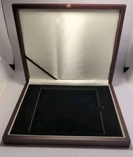 GuardHouse Certified Coin Slab Display Box Mahogany Wood Case 