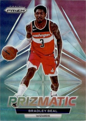 Bradley Beal 2022-23 Panini Prizm Prizmatic Silver Prizms #21 Washington Wizards