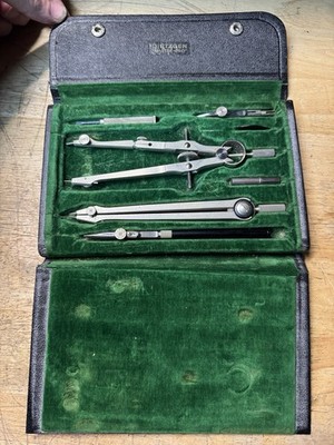 Vintage DIETZGEN MASTER-PRO 1212P Drafting Set Complete in Case German US Zone